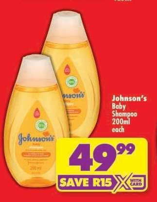 Johnson's Baby Shampoo 200ml