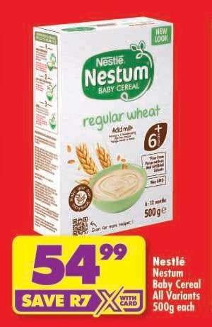 NESTLÉ NESTUM BABY CEREAL all variants 500g each