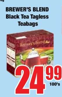 BREWER’S BLEND Black Tea Tagless Teabags
