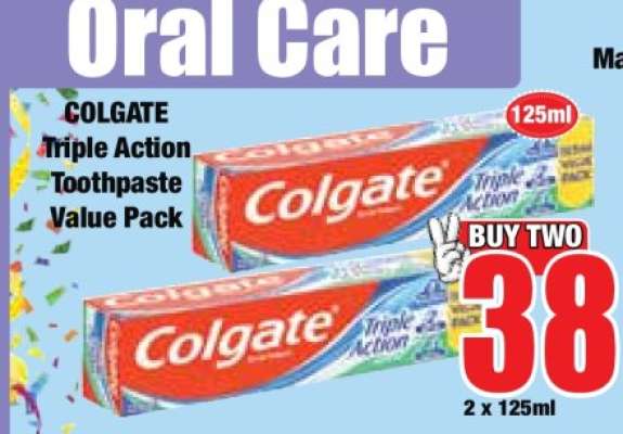 Colgate Triple Action Toothpaste Value Pack