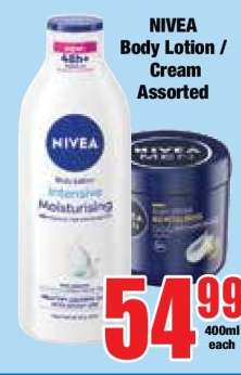 NIVEA Body Lotion / Cream Assorted