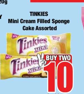 TINKIES Mini Cream Filled Sponge Cake Assorted