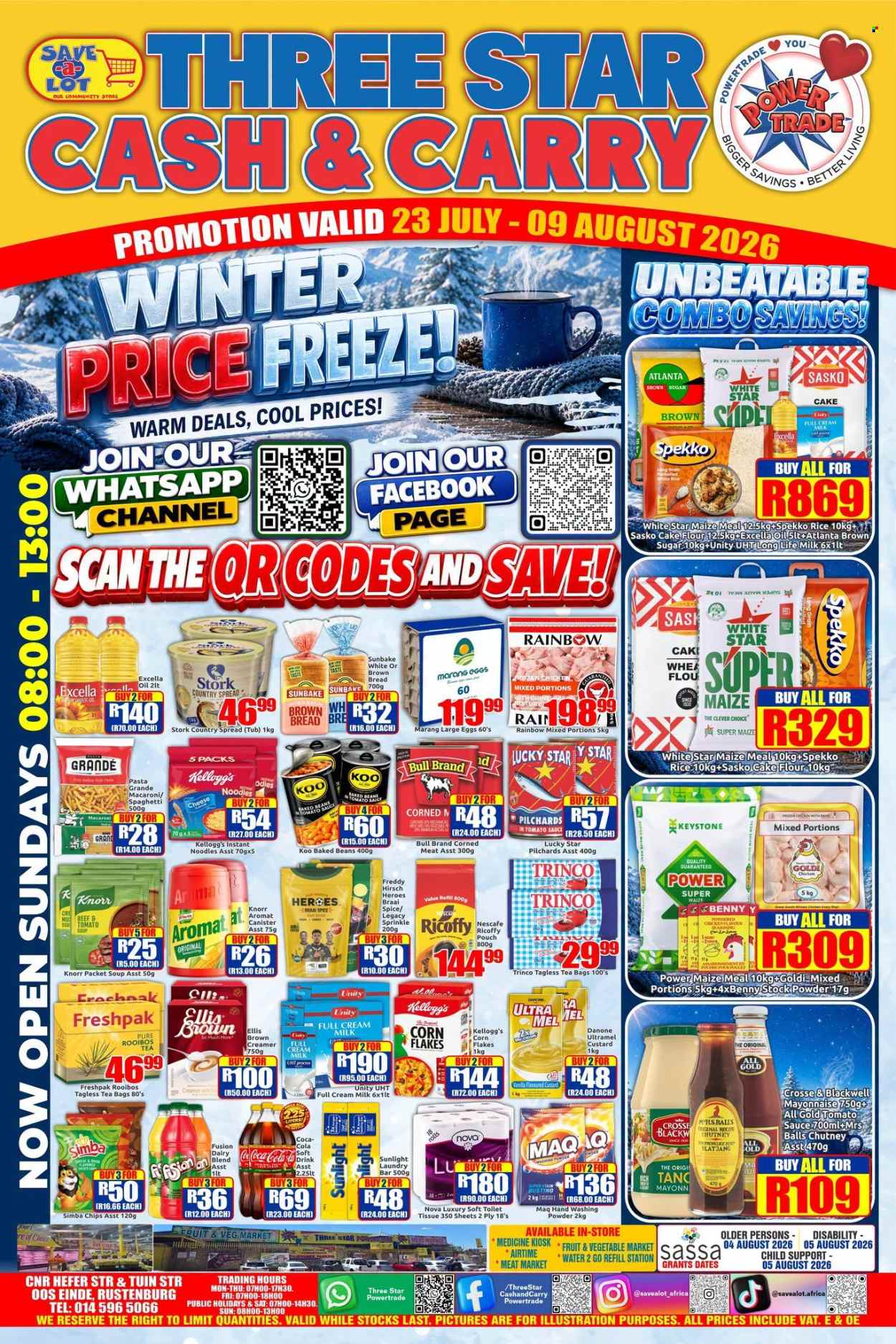 Three Star Cash and Carry specials - 07.23.2026 - 08.09.2026. Page 1