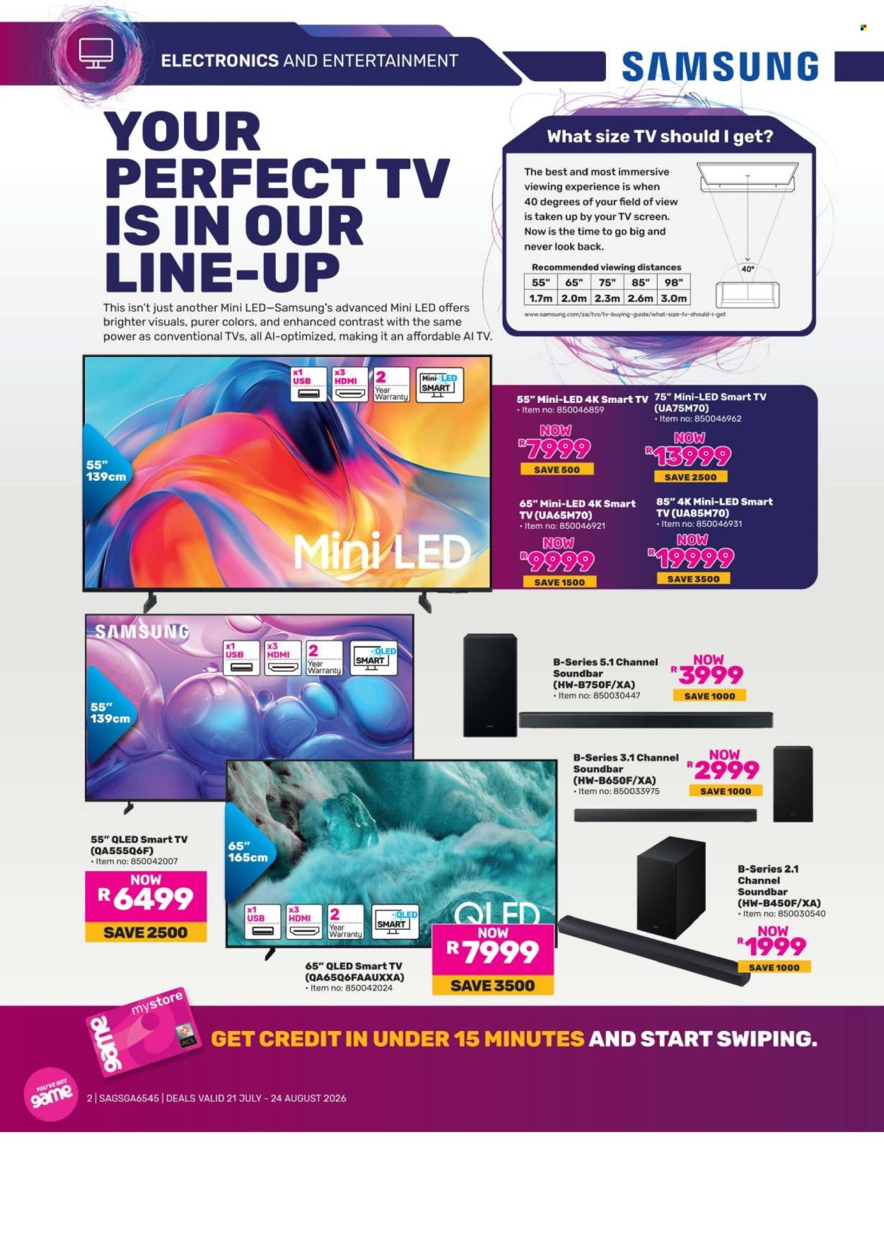 Game specials - 07.21.2026 - 08.24.2026. Page 2