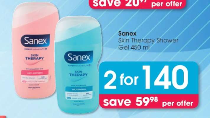 Sanex Skin Therapy Shower Gel 450 ml