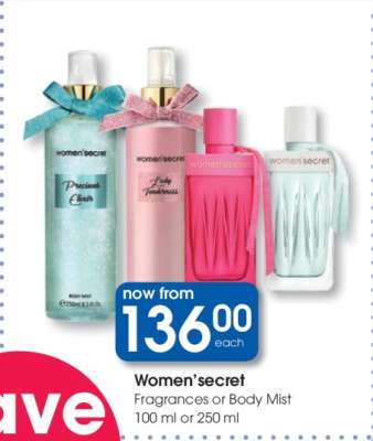 Women’secret Fragrances or Body Mist