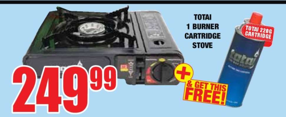 Totai 1 Burner Cartridge Stove