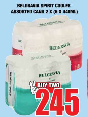 BELGRAVIA SPIRIT COOLER ASSORTED CANS 2 X (6 X 440ML)