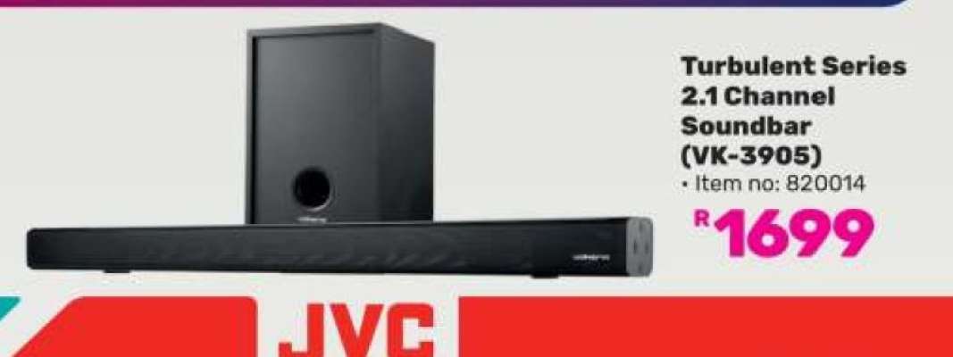 Turbulent Series 2.1 Channel Soundbar (VK-3905)