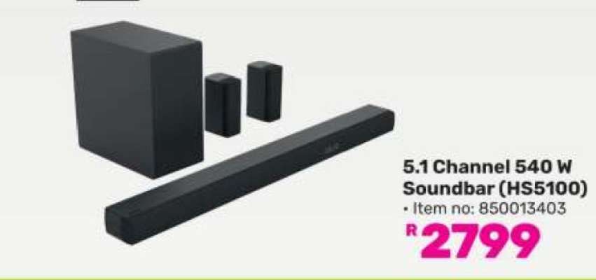 5.1 Channel 540 W Soundbar (HS5100)