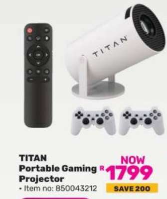 TITAN Portable Gaming Projector