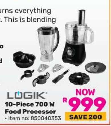 LÖGIK 10-Piece 700 W Food Processor