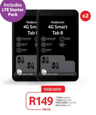 Vodacom 4G Smart Tab 8 x2
