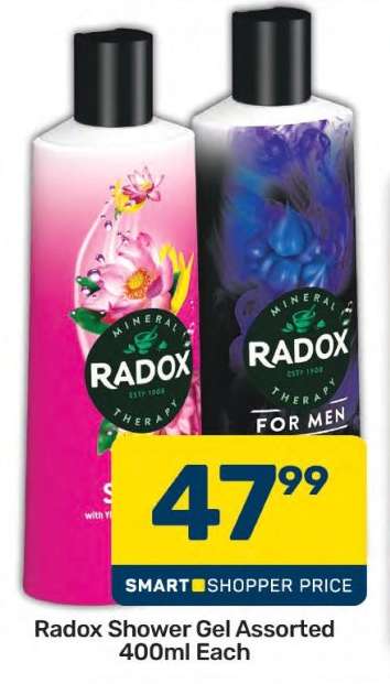 Radox Shower Gel Assorted 400ml Each