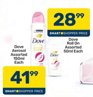 Dove Aerosol Assorted 150ml Each