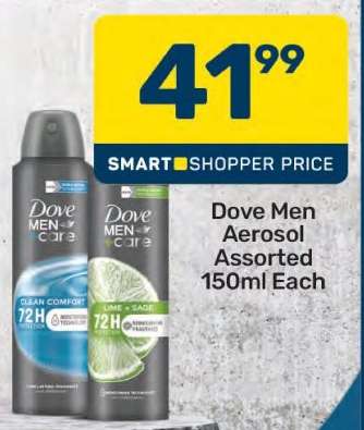 Dove Men Aerosol Assorted 150ml Each
