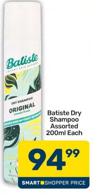 Batiste Dry Shampoo Assorted 200ml Each