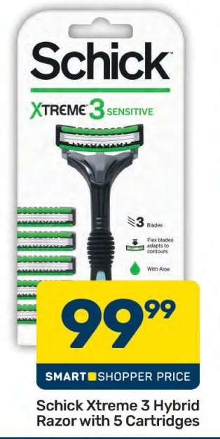 Schick Xtreme 3 Hybrid Razor with 5 Cartridges