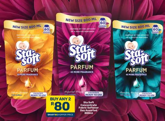 Sta Soft Concentrate Fabric Softener Day Assorted 800ml