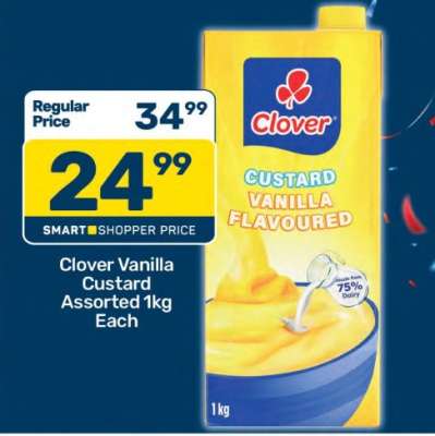Clover Vanilla Custard Assorted 1kg Each