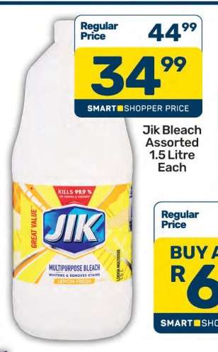 Jik Bleach Assorted 1.5 Litre Each