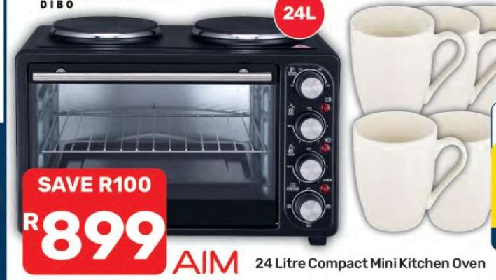 24 Litre Compact Mini Kitchen Oven