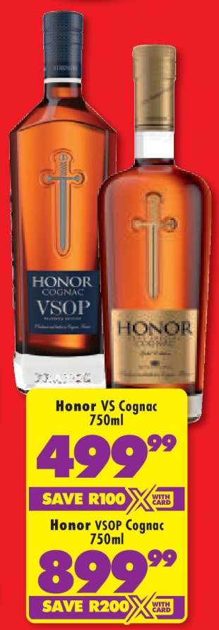 Honor VS Cognac 750ml