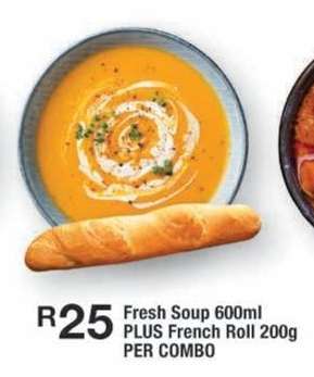 Fresh Soup PLUS French Roll