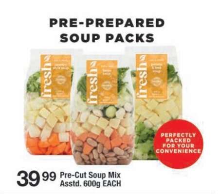 Pre-Cut Soup Mix