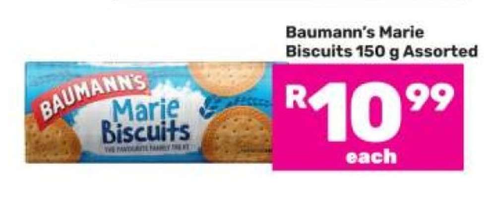 Baumann's Marie Biscuits 150 g Assorted