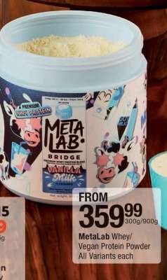 MetaLab Whey/Vegan Protein Powder