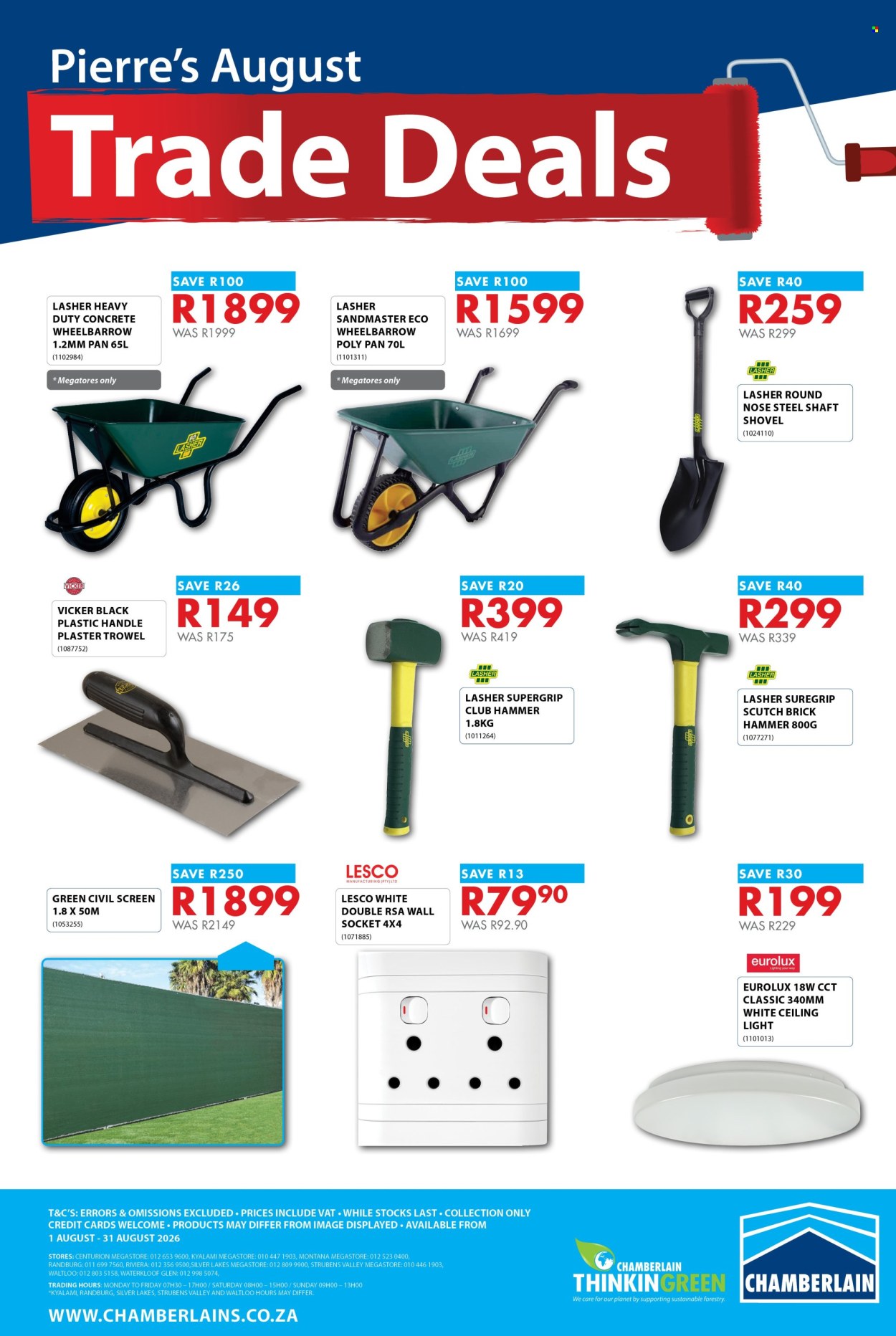 Chamberlain specials - 08.01.2026 - 08.31.2026. Page 2