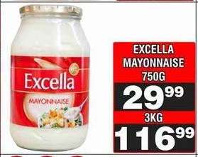 EXCELLA MAYONNAISE 750g