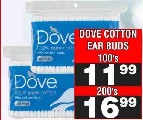 DOVE COTTON EAR BUDS 200's