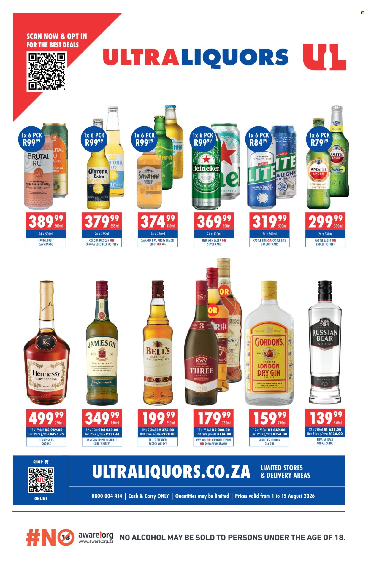 Ultra Liquors specials - 08.01.2026 - 08.15.2026. Page 1
