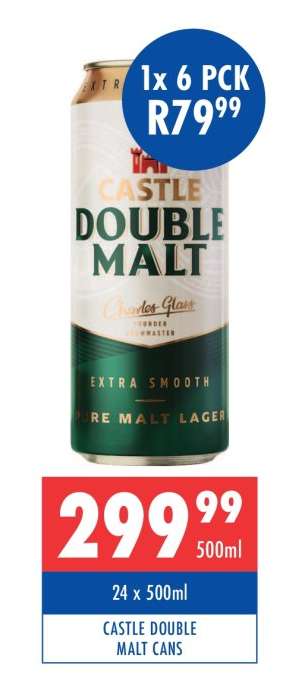 Castle Double Malt Cans
