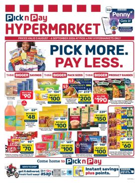 Pick n Pay Hypermarket - Hypermarket Pick More Pay Less Specials
