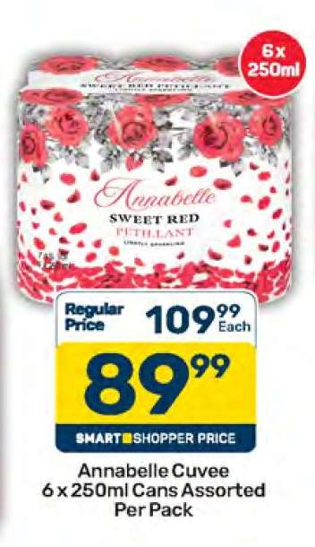 Annabelle Cuvee 6 x 250ml Cans Assorted Per Pack