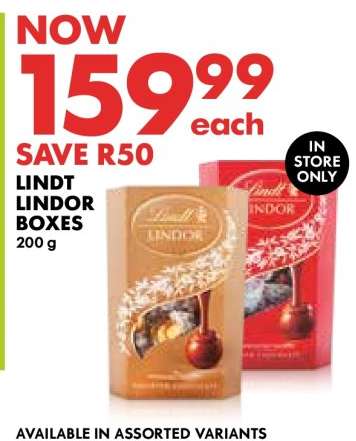 Lindt Lindor Boxes