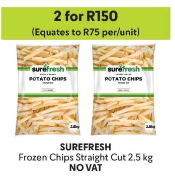SUREFRESH Frozen Chips Straight Cut 2.5 kg