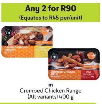 Crumbed Chicken Range
