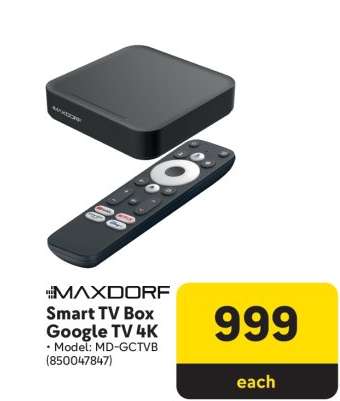 MAXDORF Smart TV Box Google TV 4K