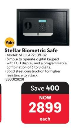 Stellar Biometric Safe