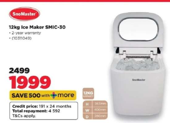 SnoMaster 12kg Ice Maker SMIC-30