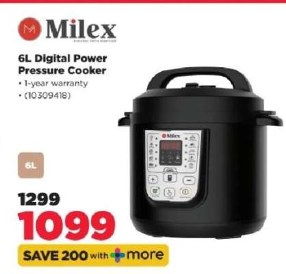 Milex 6L Digital Power Pressure Cooker