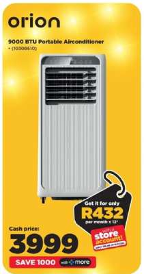 Orion 9000 BTU Portable Airconditioner