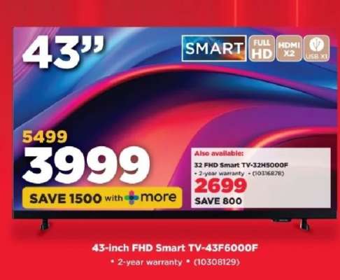 43-Inch FHD Smart TV-43F6000F