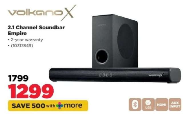 VolkanoX 2.1 Channel Soundbar Empire