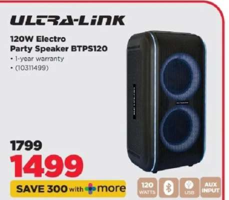 ULTRA-LINK 120W Electro Party Speaker BTPS120