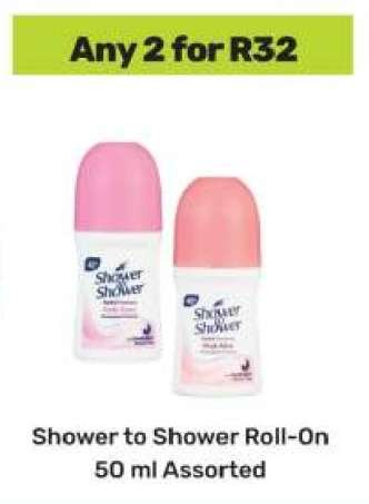 Shower to Shower Roll-on 50 ml Assorted